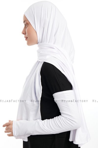 Azize - Pro Scarf Sport Hijab Set Bianca