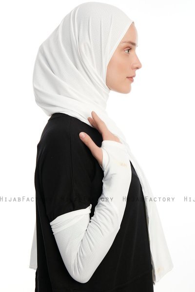 Azize - Pro Scarf Sport Hijab Set Creme