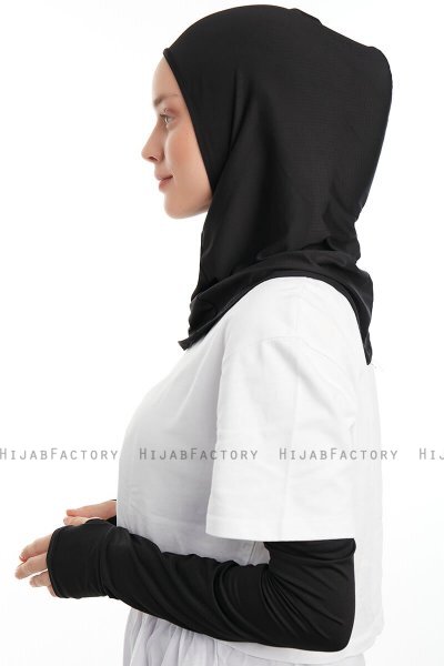 Bayda - Pro Sport Hijab Set Nero