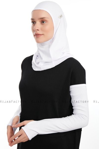 Bayda - Pro Sport Hijab Set Bianca
