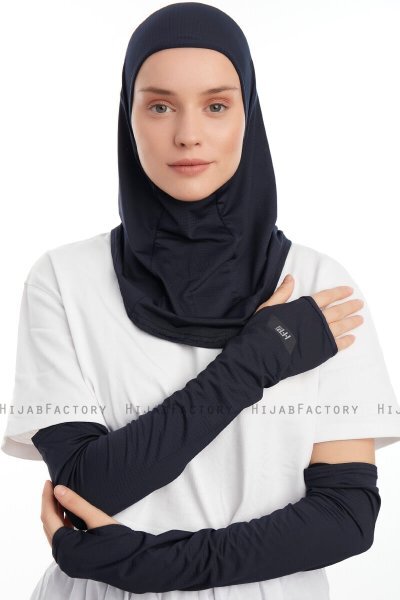Bayda - Pro Sport Hijab Set Blu Navy