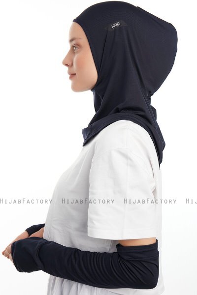 Bayda - Pro Sport Hijab Set Blu Navy
