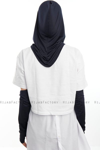 Bayda - Pro Sport Hijab Set Blu Navy
