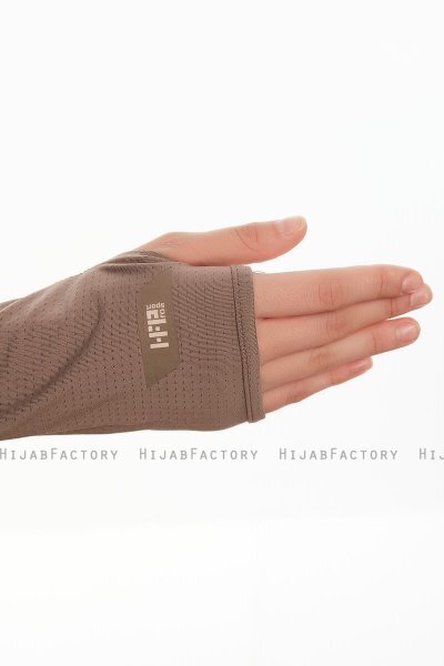Bayda - Pro Sport Hijab Set Taupe Scuro
