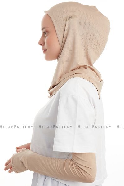 Bayda - Pro Sport Hijab Set Taupe Chiaro