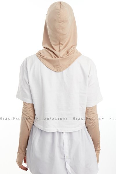 Bayda - Pro Sport Hijab Set Taupe Chiaro