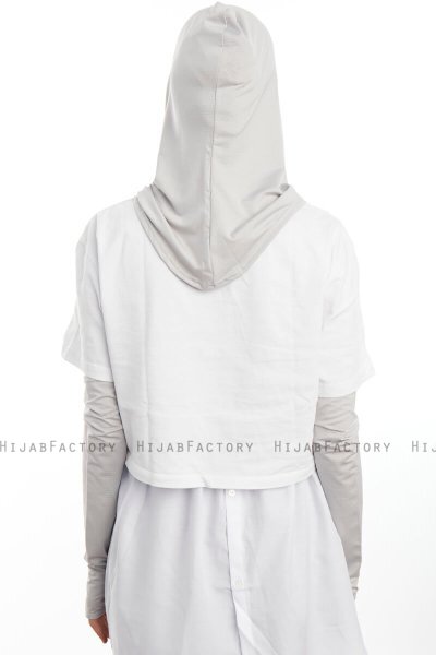 Bayda - Pro Sport Hijab Set Grigio Chiaro