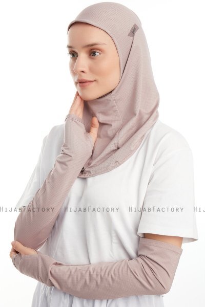 Bayda - Pro Sport Hijab Set Grigio Pietra