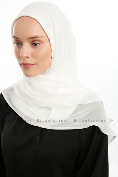 Eylem - Hijab Chiffon One Piece Creme