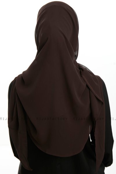 Eylem - Hijab Chiffon One Piece Marrone