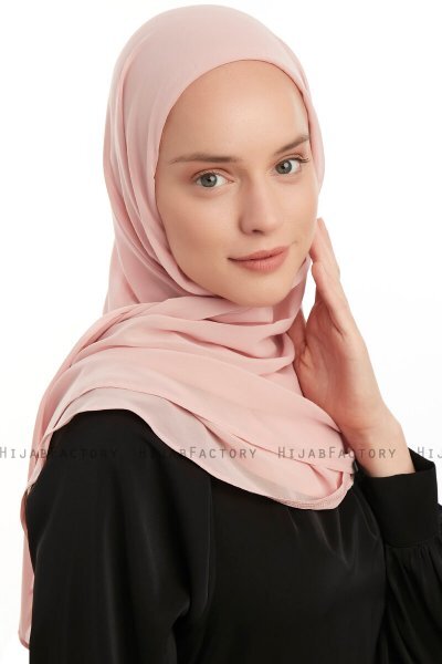 Eylem - Hijab Chiffon One Piece Rosa Antico