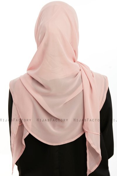 Eylem - Hijab Chiffon One Piece Rosa Antico