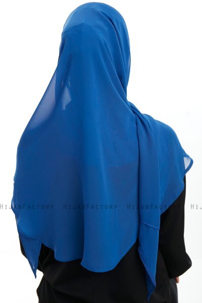 Eylem - Hijab Chiffon One Piece Blu