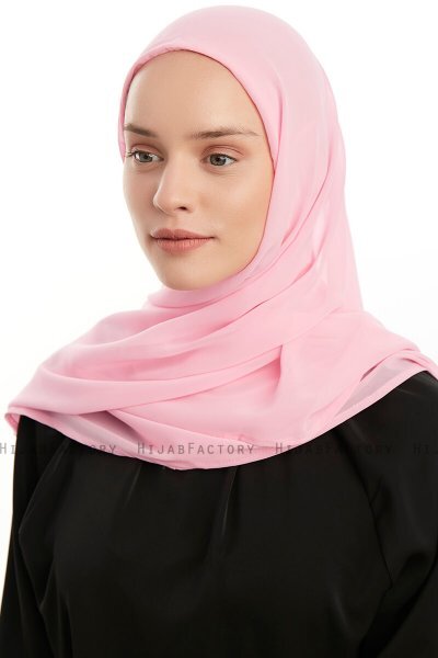Eylem - Hijab Chiffon One Piece Rosa