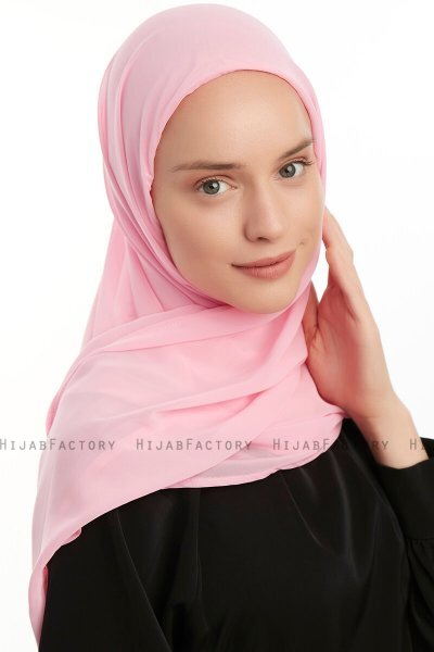 Eylem - Hijab Chiffon One Piece Rosa