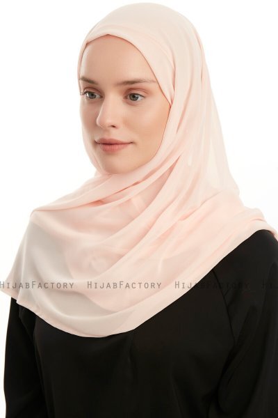 Eylem - Hijab Chiffon One Piece Albicocca