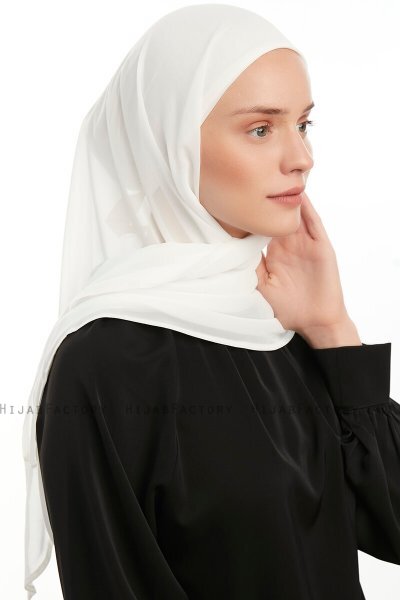 Sahar - Hijab Chiffon One Piece Creme