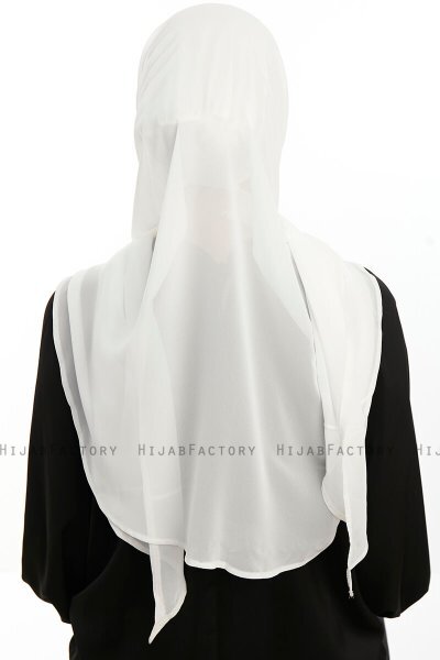 Sahar - Hijab Chiffon One Piece Creme
