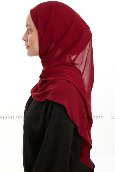 Sahar - Hijab Chiffon One Piece Bordò