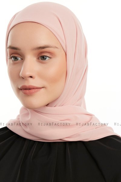 Sahar - Hijab Chiffon One Piece Rosa Antico