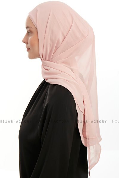 Sahar - Hijab Chiffon One Piece Rosa Antico