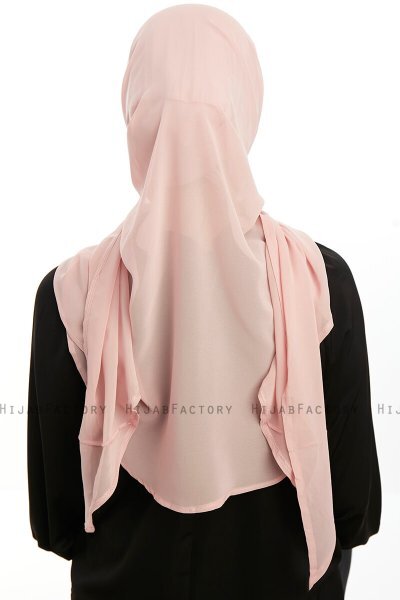 Sahar - Hijab Chiffon One Piece Rosa Antico