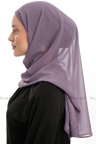 Sahar - Hijab Chiffon One Piece Viola Scuro