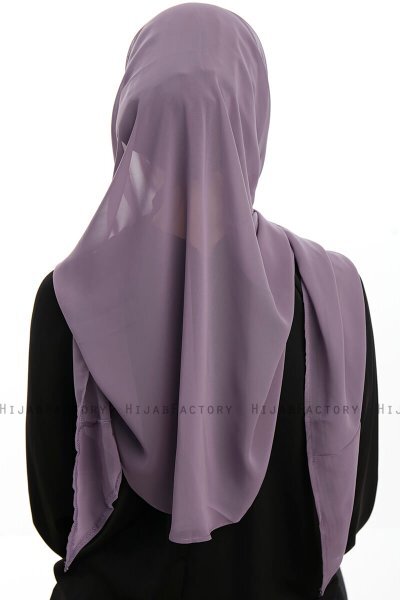 Sahar - Hijab Chiffon One Piece Viola Scuro