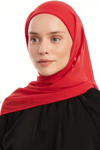 Sahar - Hijab Chiffon One Piece Lampone