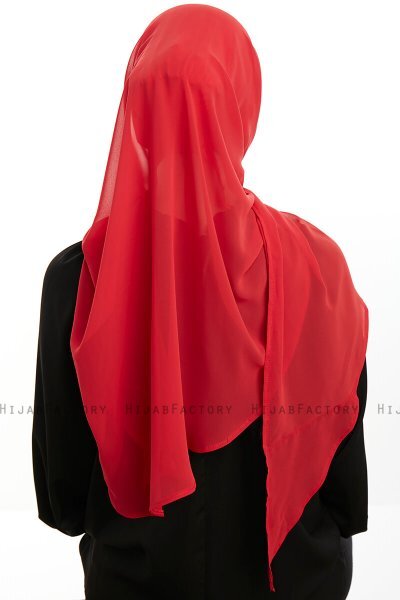 Sahar - Hijab Chiffon One Piece Lampone