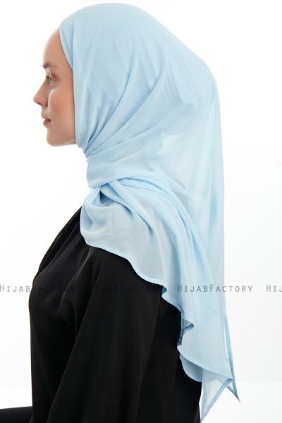 Sahar - Hijab Chiffon One Piece Azzurro