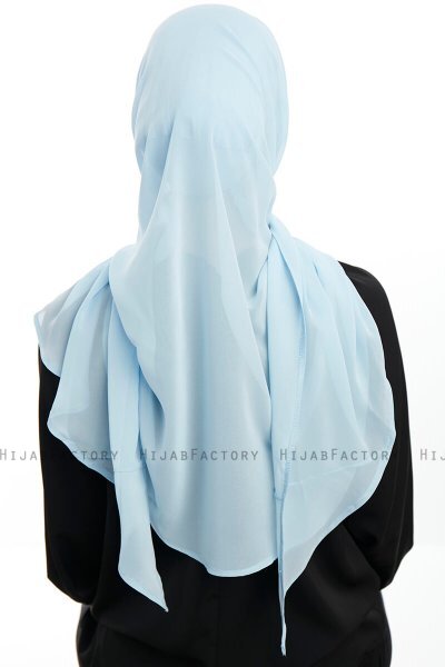 Sahar - Hijab Chiffon One Piece Azzurro