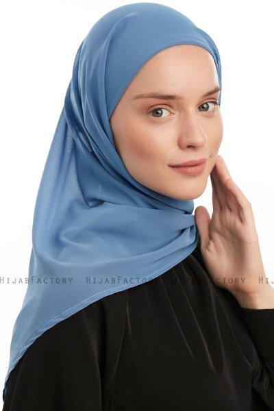 Sahar - Hijab Chiffon One Piece Denim
