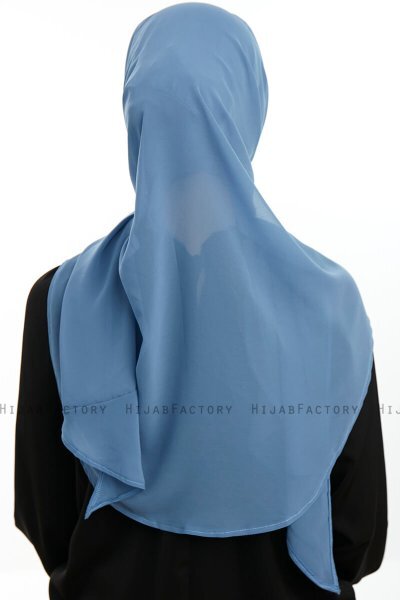 Sahar - Hijab Chiffon One Piece Denim