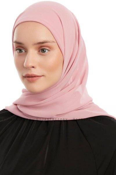 Sahar - Hijab Chiffon One Piece Rosa Scuro