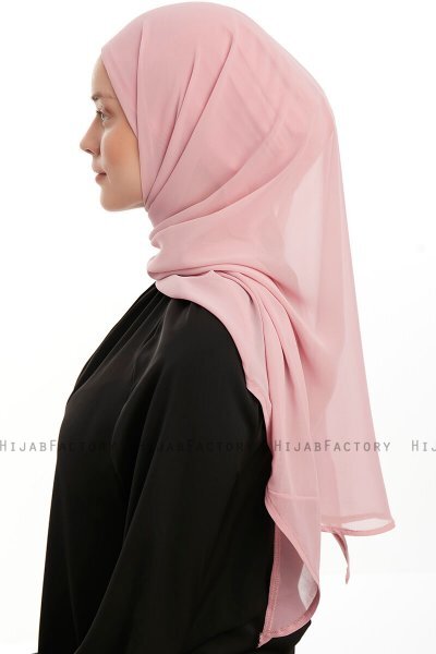 Sahar - Hijab Chiffon One Piece Rosa Scuro