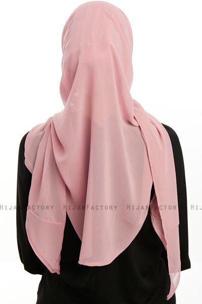 Sahar - Hijab Chiffon One Piece Rosa Scuro