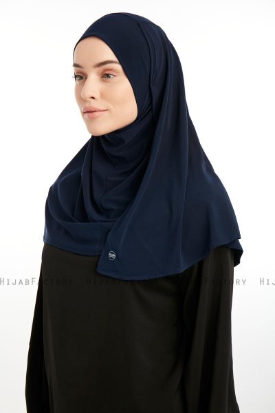 Ilay - Sandy Turban Hijab Blu Navy