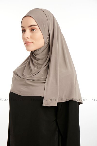 Ilay - Sandy Turban Hijab Taupe Scuro