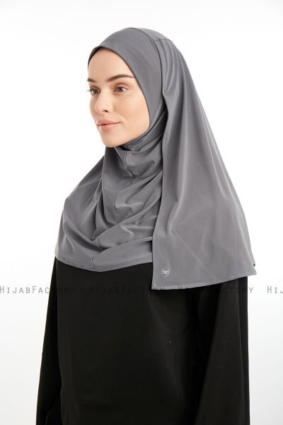 Ilay - Sandy Turban Hijab Grigio Scuro