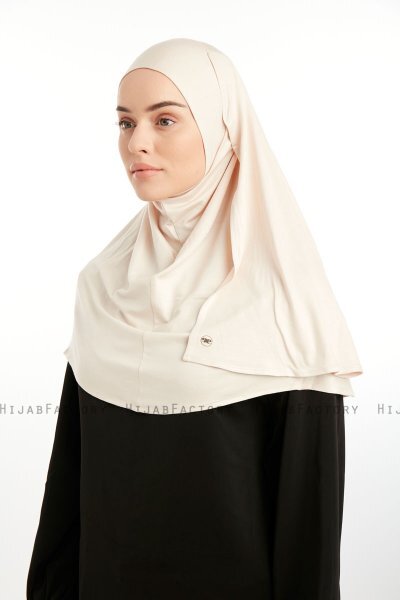Feriha - Hijab Turban Viscosa Taupe Chiaro