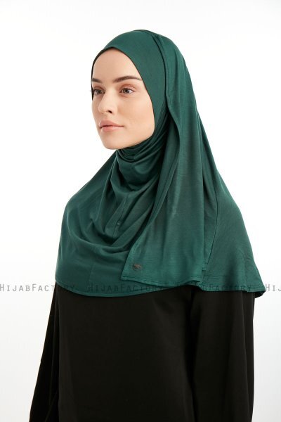 Feriha - Hijab Turban Viscosa Verde Scuro