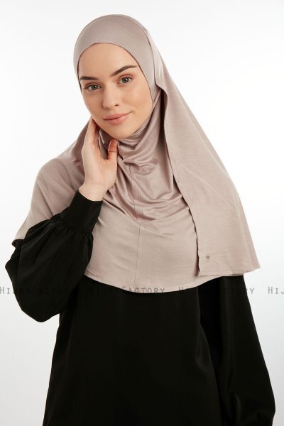 Feriha - Hijab Turban Viscosa Grigio Pietra