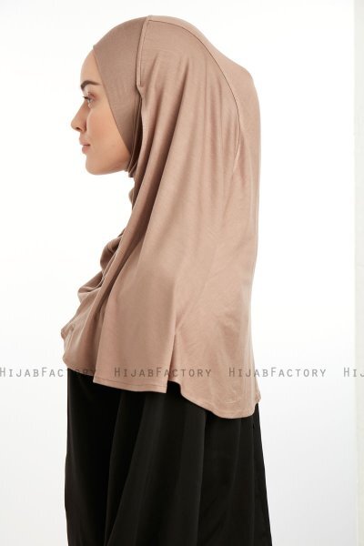 Feriha - Hijab Turban Viscosa Marrone Chiaro