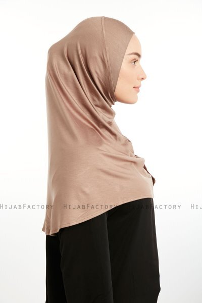 Feriha - Hijab Turban Viscosa Marrone Chiaro
