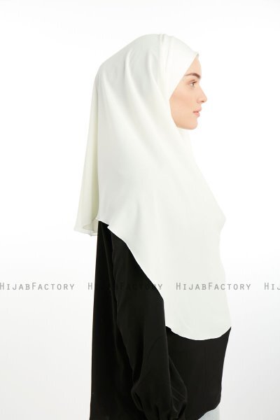 Bengi - Micro Krep Turban Hijab Creme