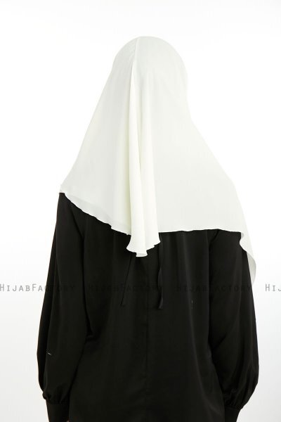 Bengi - Micro Krep Turban Hijab Creme