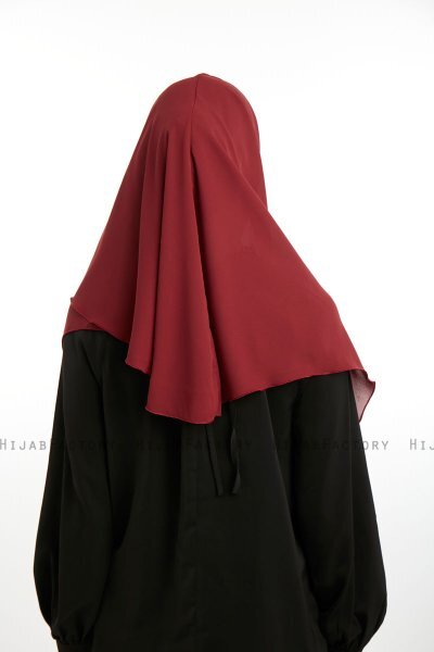Bengi - Micro Krep Turban Hijab Bordò