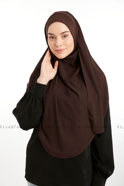 Bengi - Micro Krep Turban Hijab Marrone