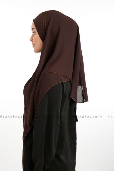 Bengi - Micro Krep Turban Hijab Marrone